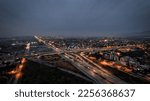 Aerial shots of night view of Islamabad, Pakistan city - Capital city of Pakistan