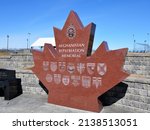 Small photo of Trenton, ON - March, 2022: The Afghanistan Repatriation Memorial near CFB Trenton to recognize the Canadians that lost their lives.