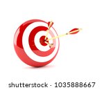 target concept. 3d illustration | Shutterstock . vector #1035888667