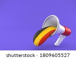megaphone with belgium tongue... | Shutterstock . vector #1809605527
