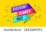 discount summer sale. 3d sale... | Shutterstock .eps vector #1831684591