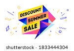 discount summer sale. 3d sale... | Shutterstock .eps vector #1833444304