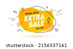 extra sale  speech bubble.... | Shutterstock . vector #2156537161
