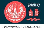 graphic element for pub  bar.... | Shutterstock . vector #2156805761
