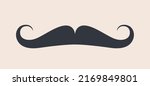 black mustaches. silhouette... | Shutterstock .eps vector #2169849801