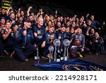 Small photo of SUZUKA, JAPAN, Suzuka Circuit, 9. October: Max Verstappen (NED) of team Red Bull wins the FIA world championship during the Japanese Formula One Grand Prix at the Suzuka Circuit on 9. October, 2022.