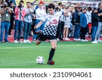 Small photo of Monte-Carlo, Monaco, Louis ll Stadium, 23.May.2023: Charles Leclerc during charity footbal match at Louis ll Stadium