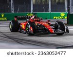 Small photo of Marina Bay Street Circuit, Singapore, Singapore, 17.September.2023; Charles Leclerc of Monaco and Scuderia Ferrari during Formula One Singapore Grand Prix