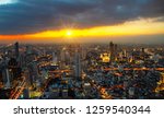 cityscape bangkok downtown... | Shutterstock . vector #1259540344