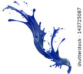 Splashes Of Blue Liquid...