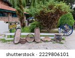 Small photo of Loznica, Serbia - July 11, 2022: The ethnic village of Suncana Reka.