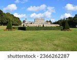 Small photo of Taplow, Buckinghamshire, England - Sep 24, 2023: The Cliveden House Hotel and Grounds, one of the most impressive historic building estates in England where Meghan stayed before her royal wedding