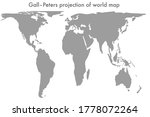 Gall Peters Projection Of World ...