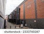 Small photo of Manchester, UK. July 2nd 2023. Exterior of Enterprise City's Department Bonded Warehouse.