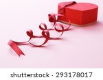 heart  box  red  ribbon | Shutterstock . vector #293178017