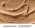 homemade chocolate  ice cream texture
