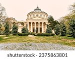 The Romanian Athenaeum in Bucharest in the spring 2