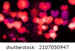 Bokeh Valentine Background With ...