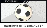 soccer ball isometric design... | Shutterstock .eps vector #2158142617