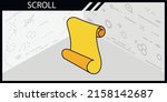 scroll isometric design icon.... | Shutterstock .eps vector #2158142687