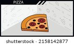 pizza isometric design icon.... | Shutterstock .eps vector #2158142877