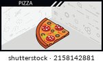 pizza isometric design icon.... | Shutterstock .eps vector #2158142881