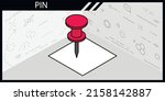 pin isometric design icon.... | Shutterstock .eps vector #2158142887