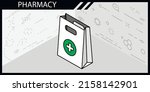 pharmacy isometric design icon. ... | Shutterstock .eps vector #2158142901