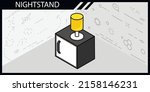 nightstand isometric design... | Shutterstock .eps vector #2158146231