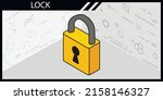 lock isometric design icon.... | Shutterstock .eps vector #2158146327