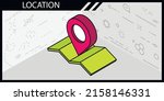 location isometric design icon. ... | Shutterstock .eps vector #2158146331