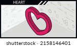 heart isometric design icon.... | Shutterstock .eps vector #2158146401
