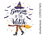 halloween party poster with... | Shutterstock .eps vector #2159317601
