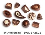 Chocolate Candy Isolated On...