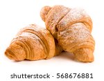 Two Croissant Sprinkled With...