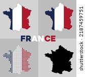 Vector map of France. France country silhouette and borders. Vector