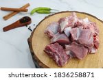 Fresh Raw Goat Meat Or Mutton...