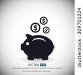 earnings .vector icon 10 eps | Shutterstock .eps vector #309701324