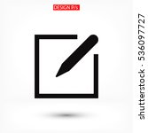 write sms pen icon | Shutterstock .eps vector #536097727