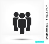 illustration of crowd of people ... | Shutterstock .eps vector #570167974