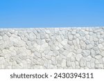 Texture of a stone wall with...