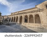 Small photo of Romanesque arches of the church of San Millan in the town of Segovia. Spain