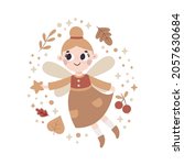 cute vector magic illustration  ... | Shutterstock .eps vector #2057630684