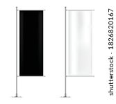 black and white vector banner... | Shutterstock .eps vector #1826820167