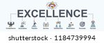 excellence banner web icon for... | Shutterstock .eps vector #1184739994