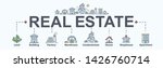 real estate banner web icon for ... | Shutterstock .eps vector #1426760714