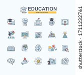 education web icon for... | Shutterstock .eps vector #1711232761