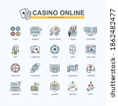 casino online banner web icon... | Shutterstock .eps vector #1862482477