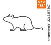 rat line icon  outline style...