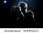Silhouette Of Singer 